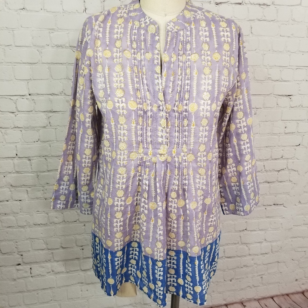 Roberta Roller Rabbit lightweight Tunic top size S